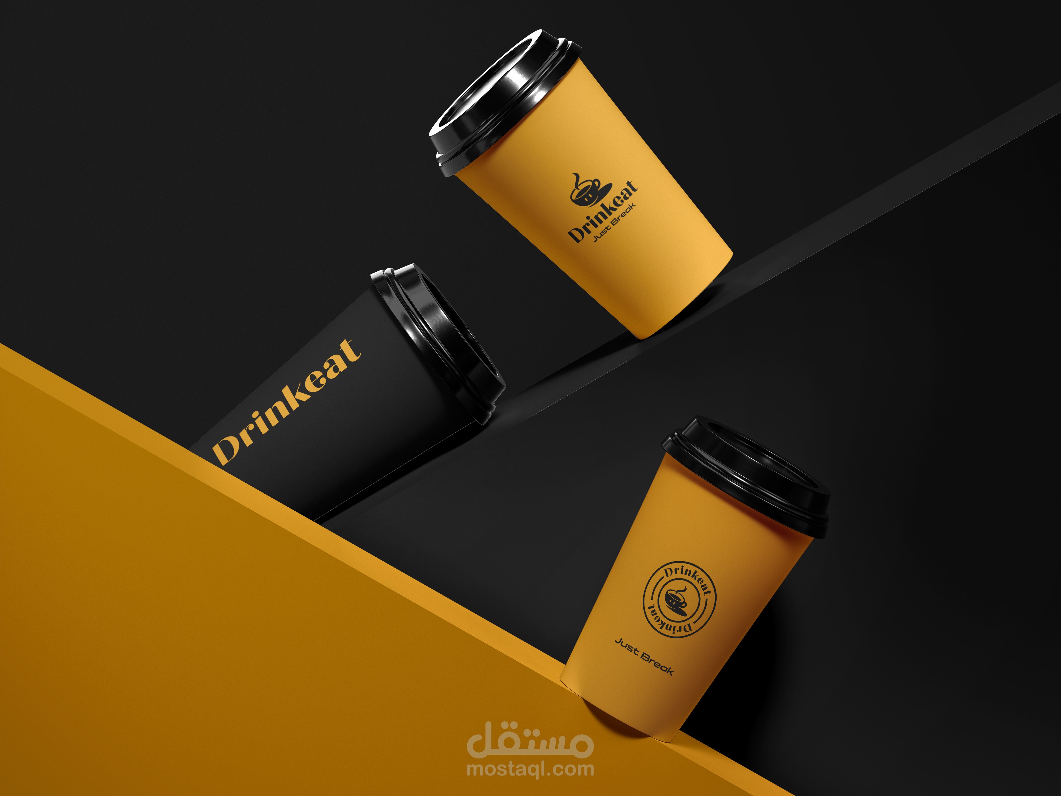 Drinleat cafe branding
