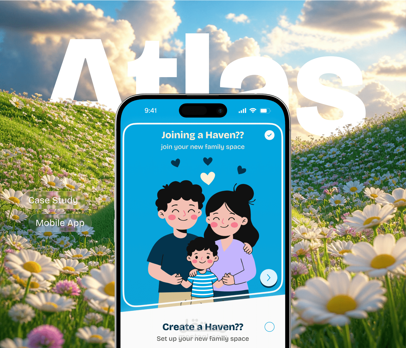 Atlas — Family Safety App UI/UX Case Study 2026