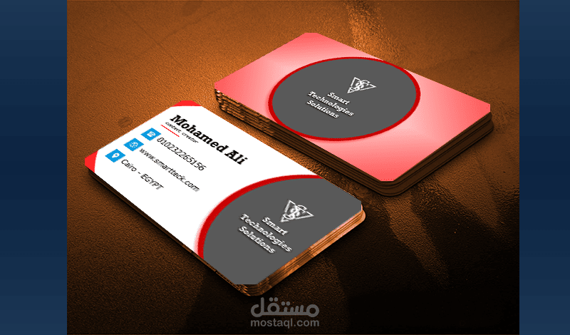 تصميم كروت شخصية لأعمال مختلفة