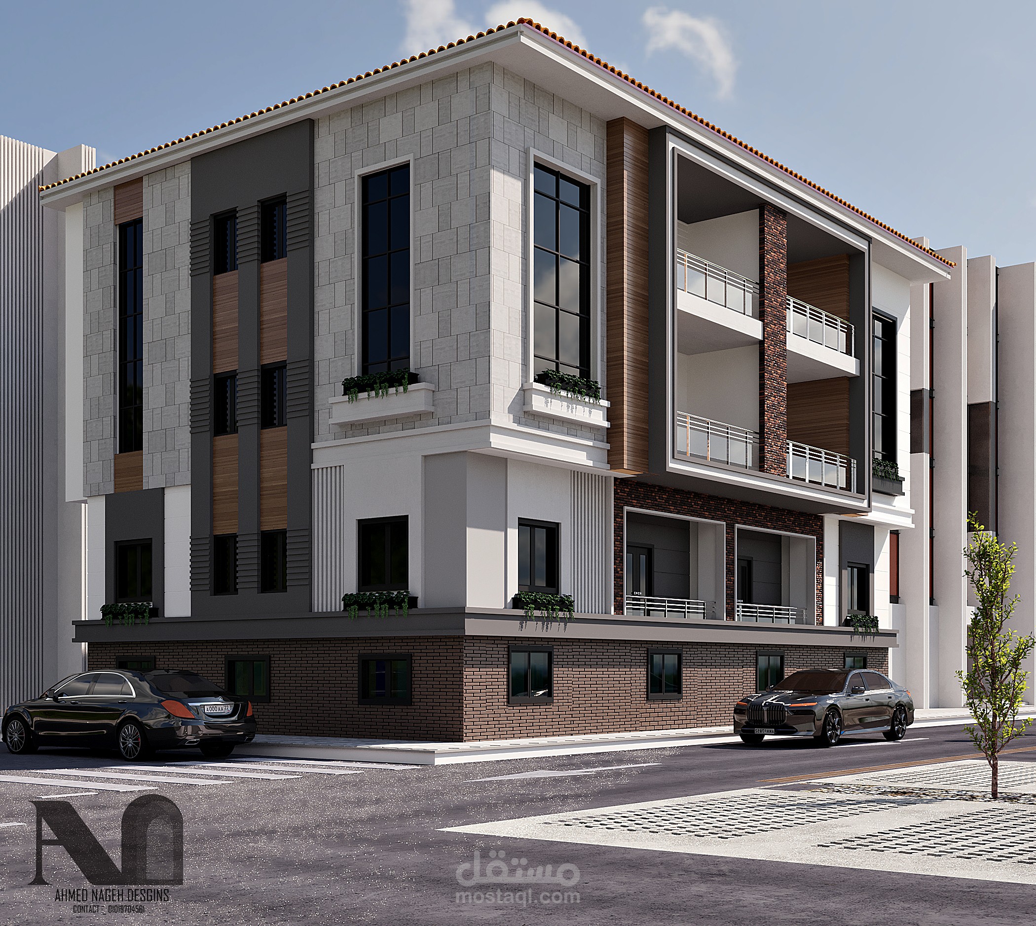 تصميم واجهة مبني سكني