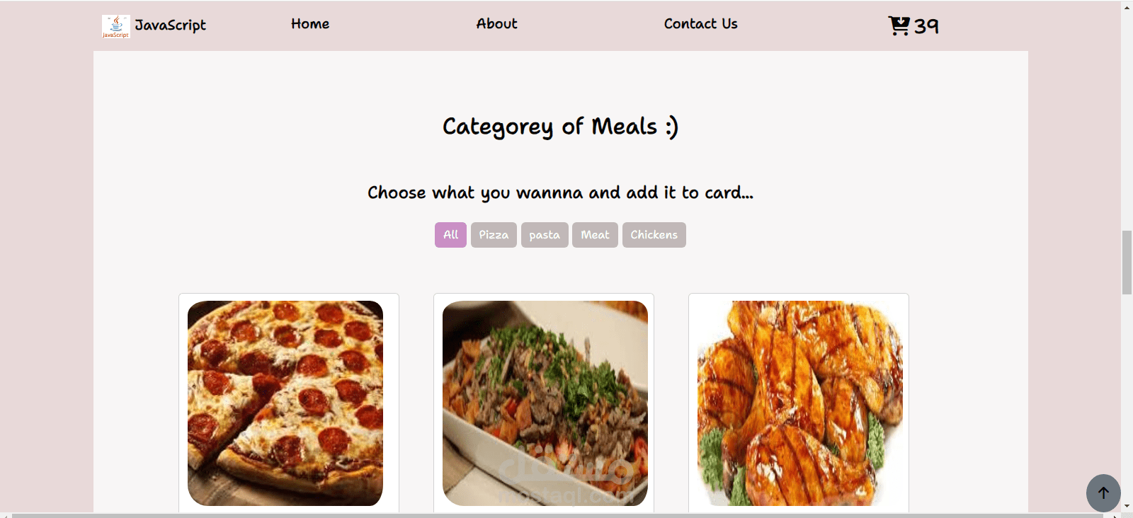 web site project named Restorant