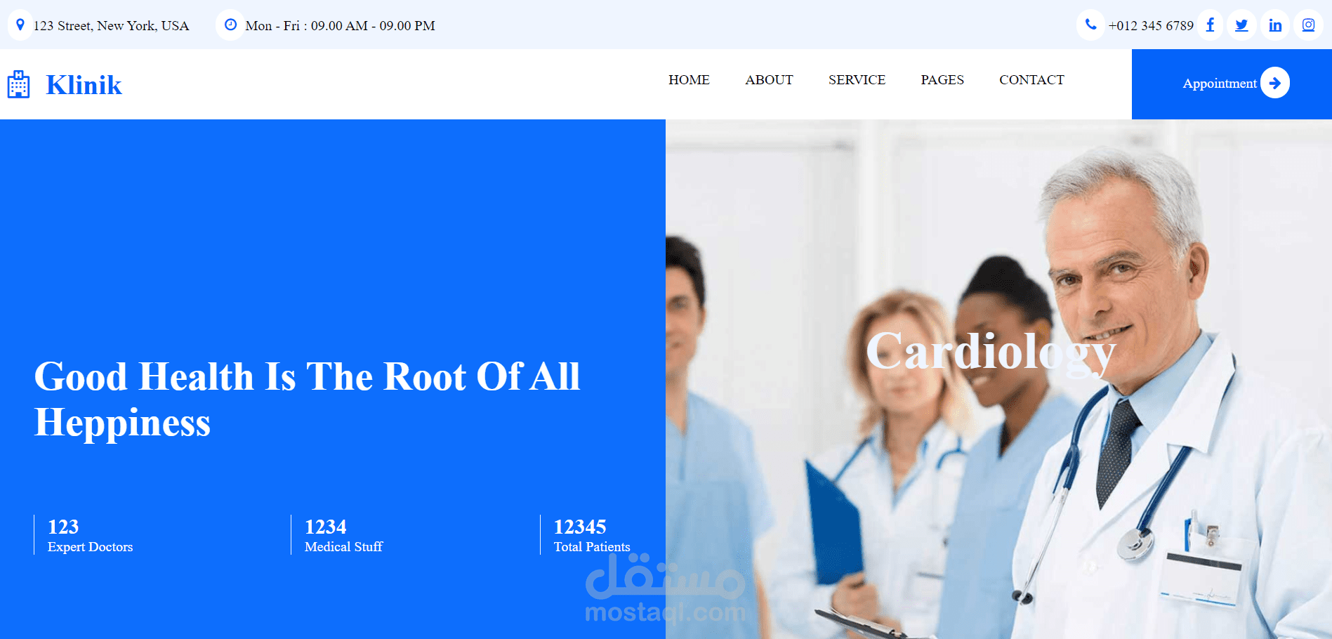 صفحة هبوط Landing page باستخدام HTML&CSS