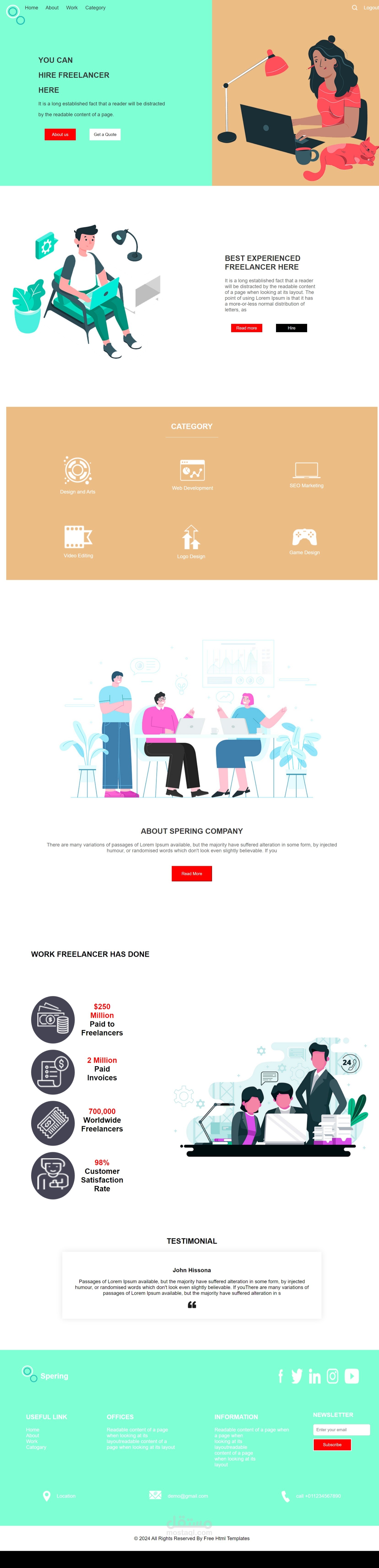 front for this web by html5 and css3