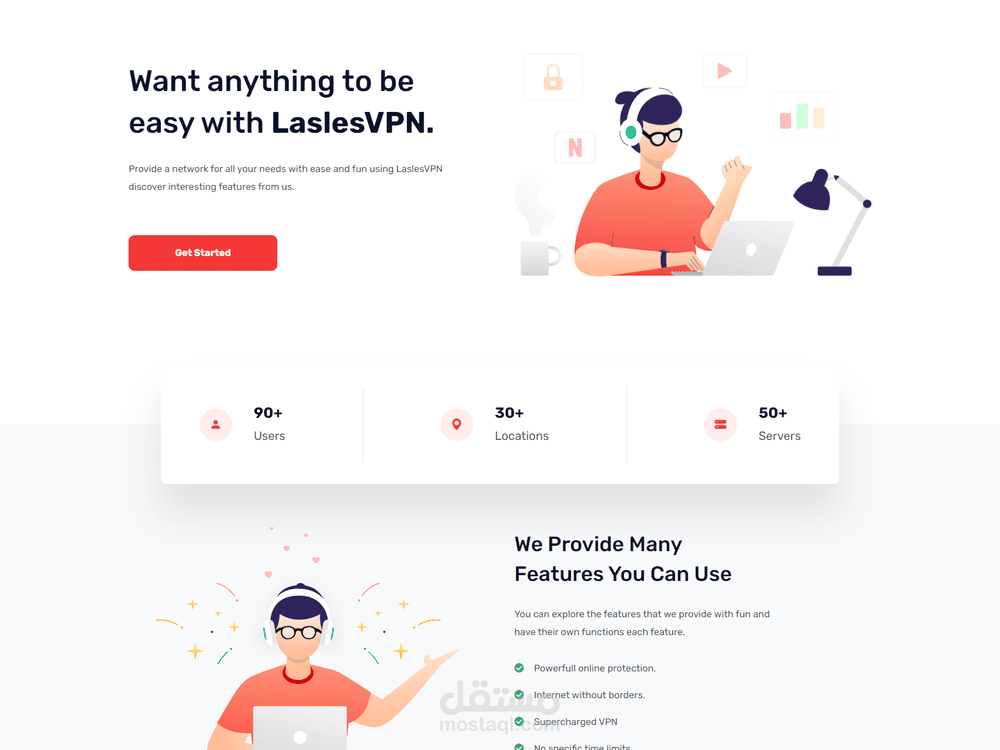 Lasel VPN Landing Page