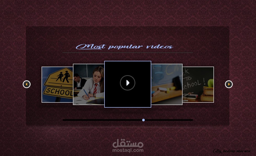 App video slider Design