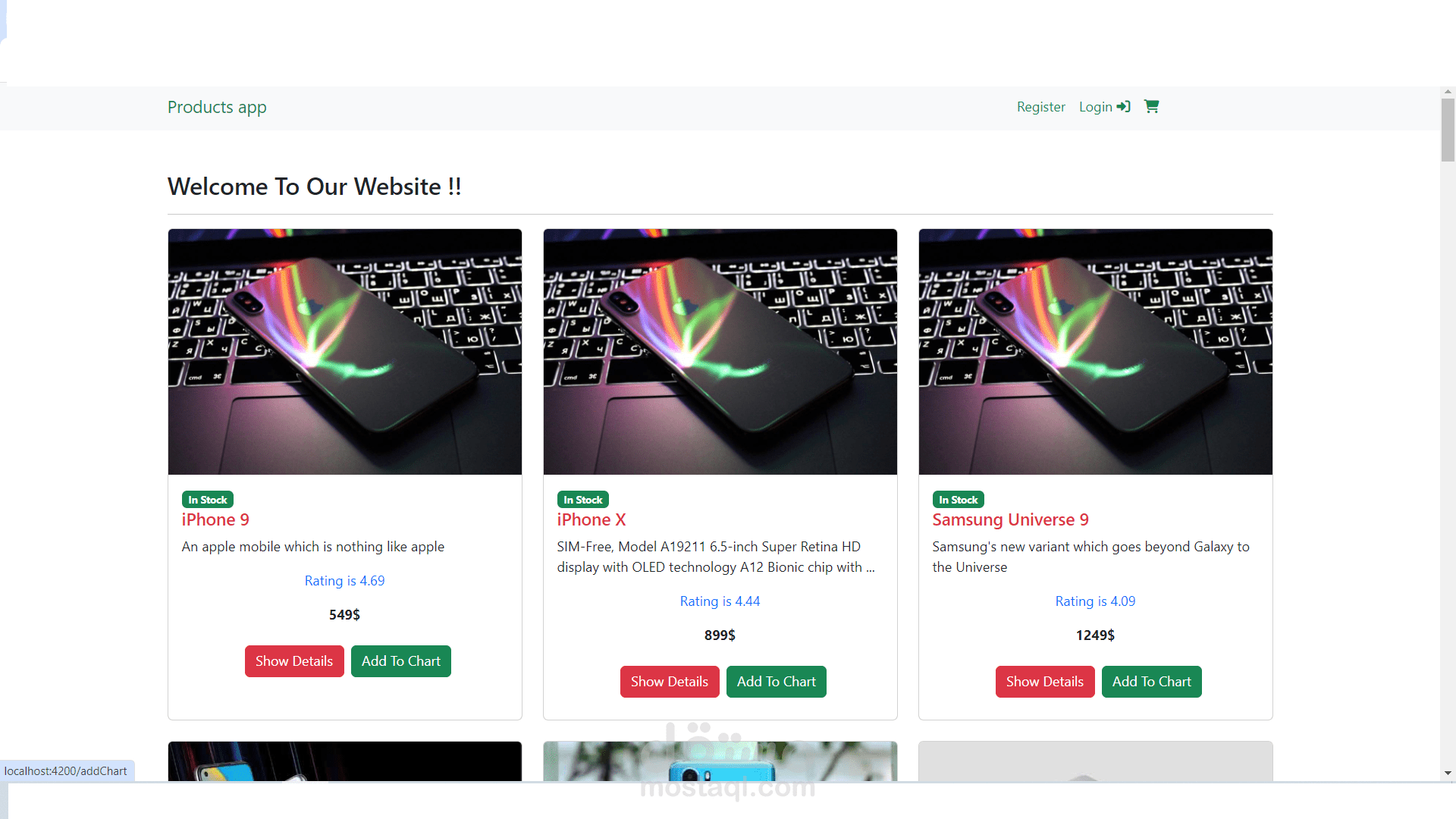 Ecommerce Using Angular