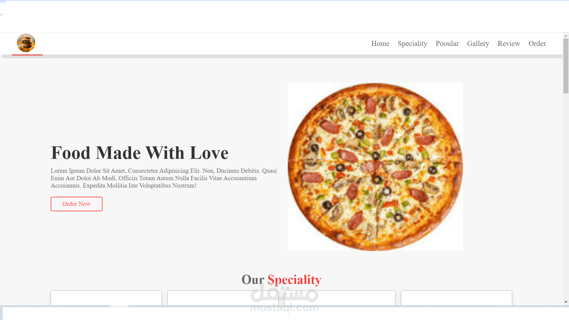 Restaurant Using Html css JavaScript`