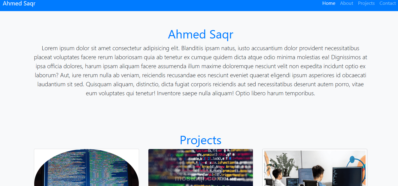 bootstrap project