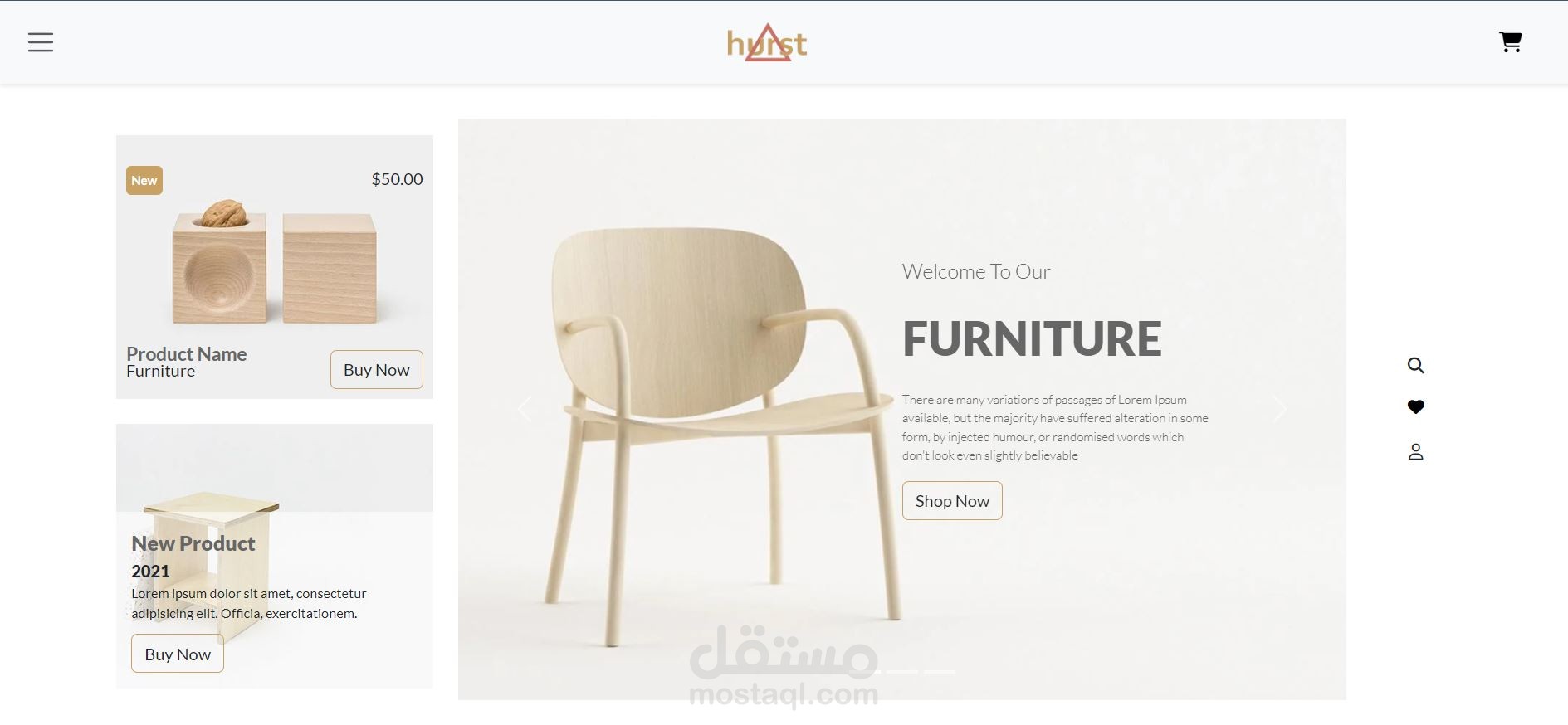 Hurst Furniture website