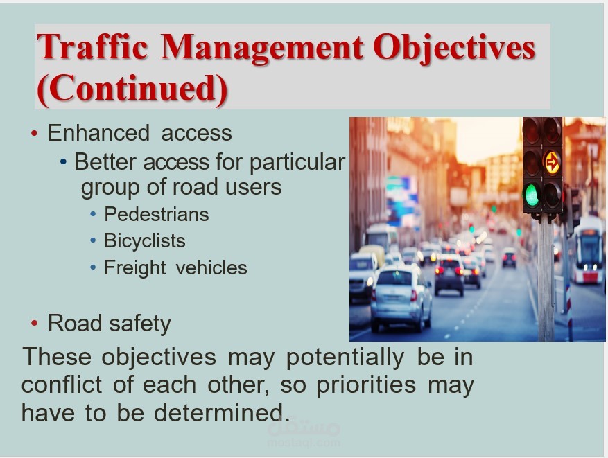 ملف بوربوينت عن traffic management