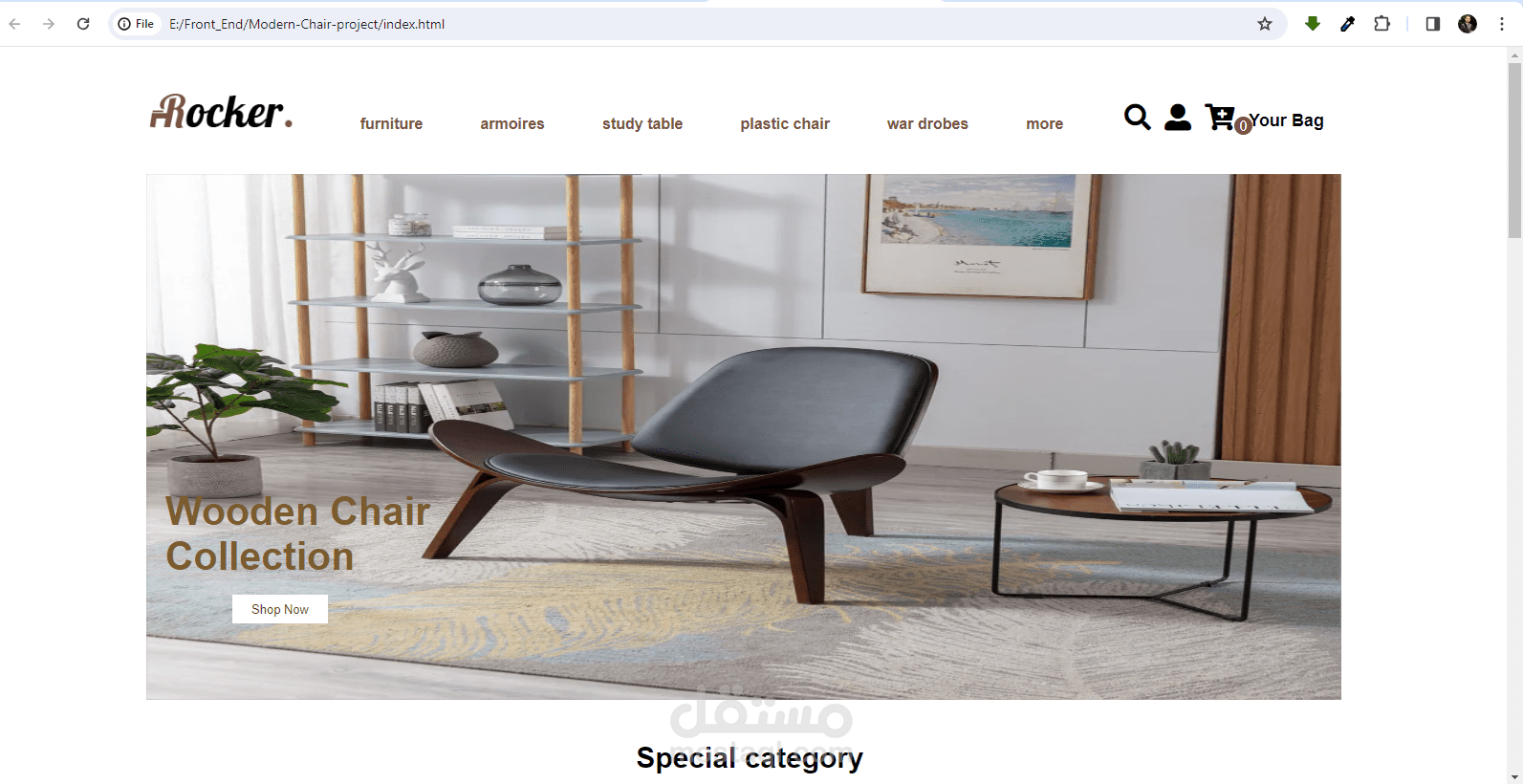 Furniture Website by using #html#html5#css#css3