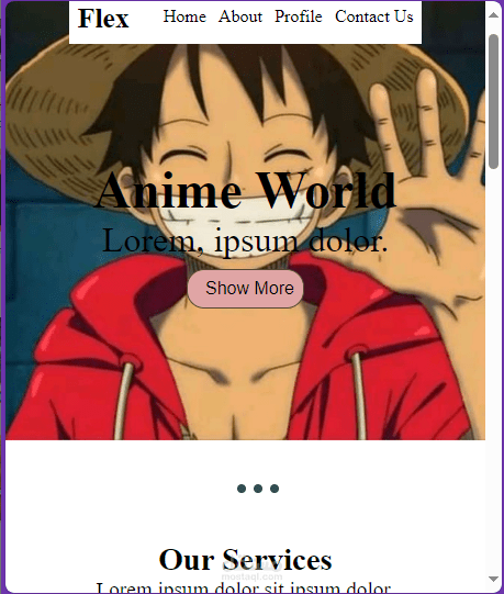 simple design using HTML & CSS