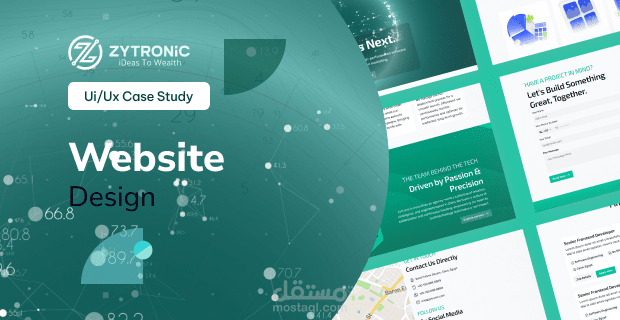 تصميم احترافي لموقع شركة Zytronic بنظام تصميم متقدم
