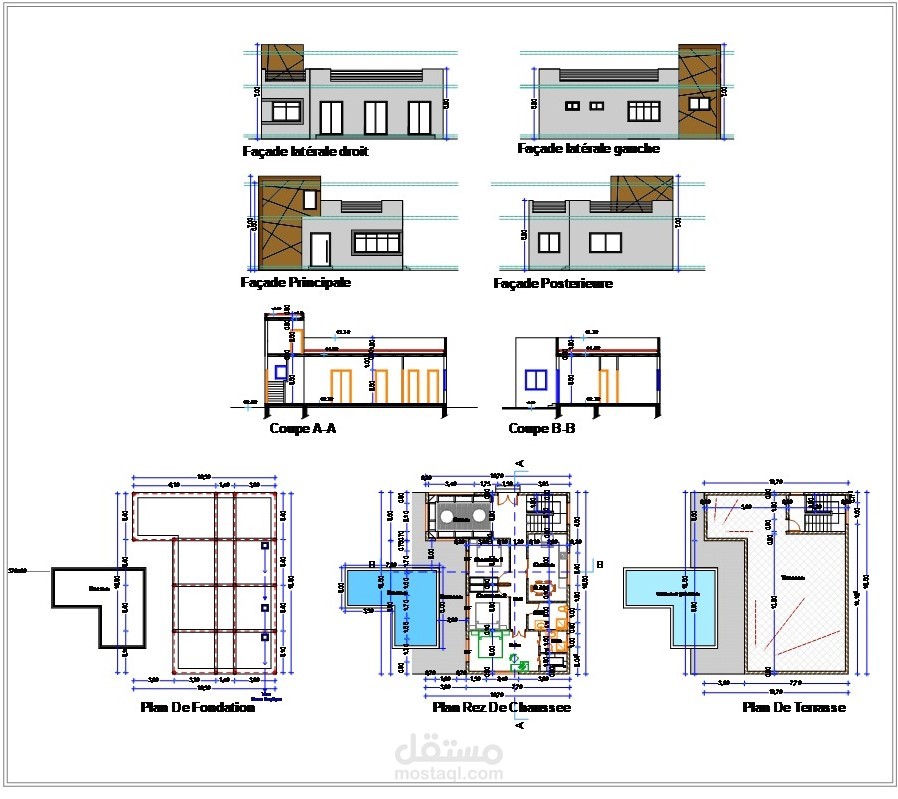 تصميم مشاريع ثنائية الأبعاد مع المخططات الرأسية