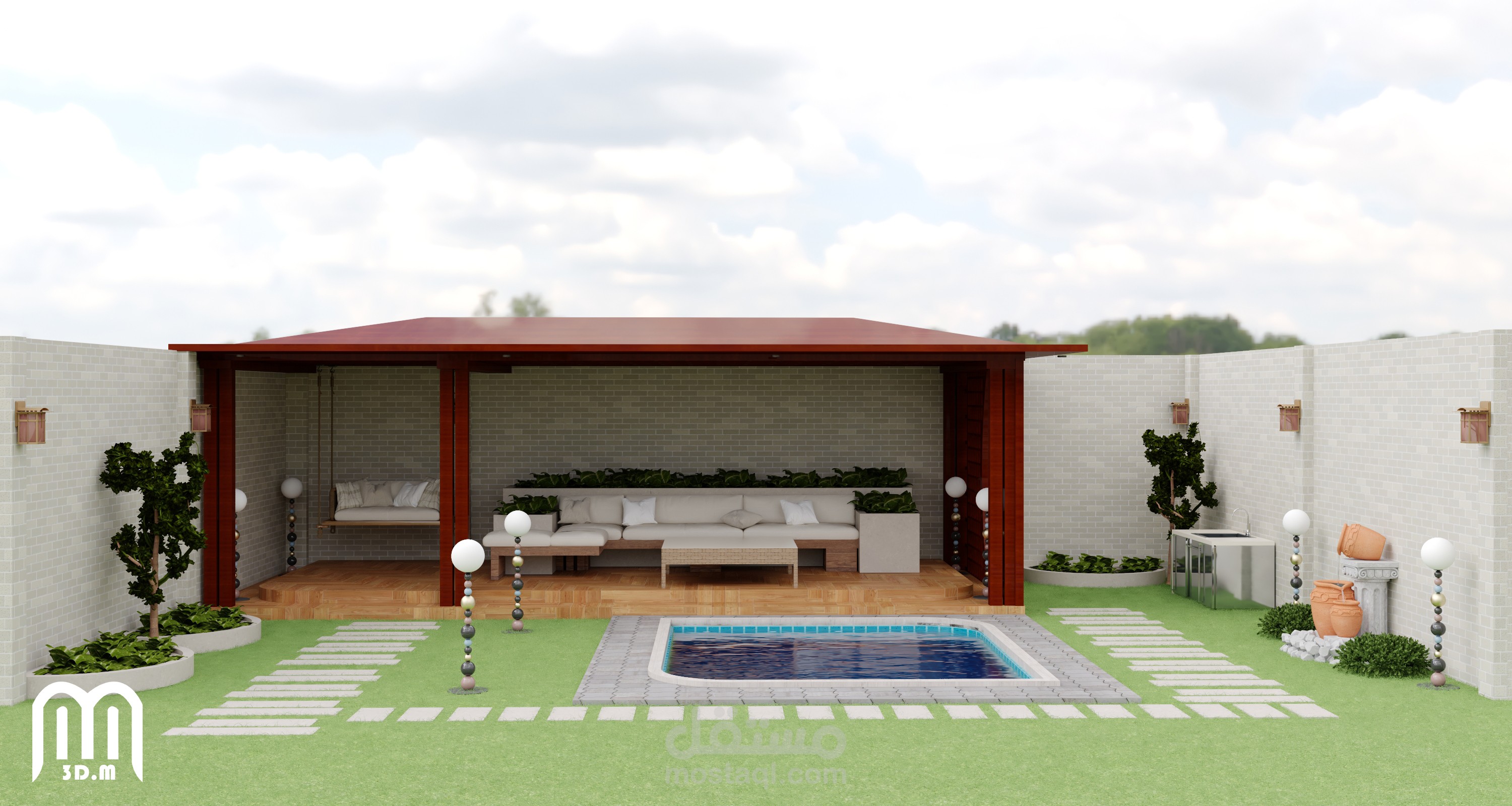 تصميم حديقة منزل