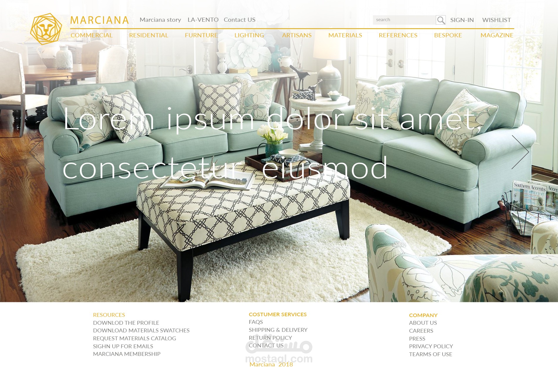 تصميم موقع ديكور