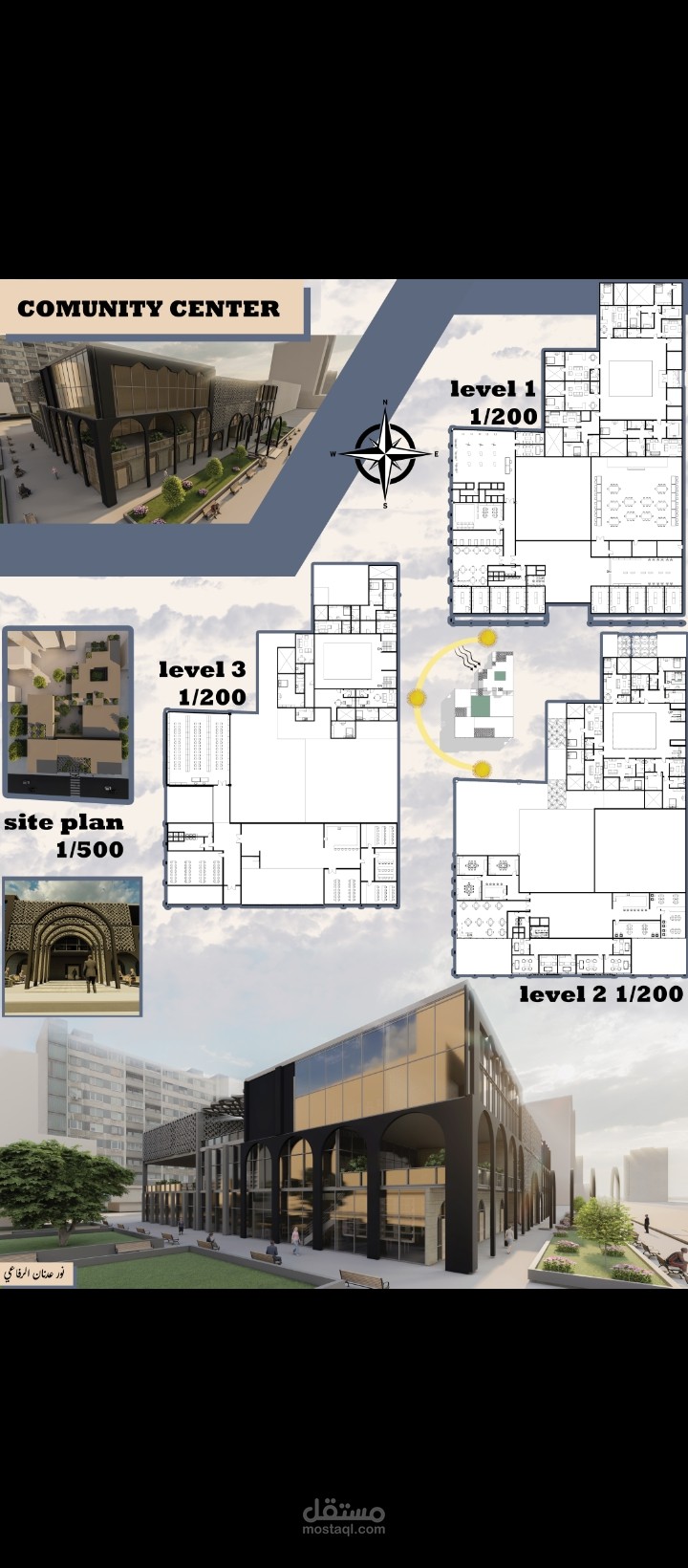 تصميم بوستر مشروع معماري
