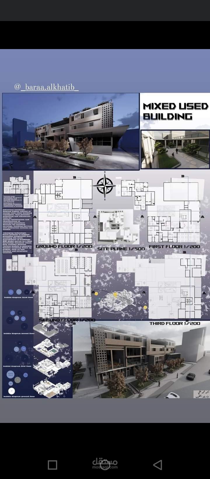 تصميم بوستر مشروع معماري