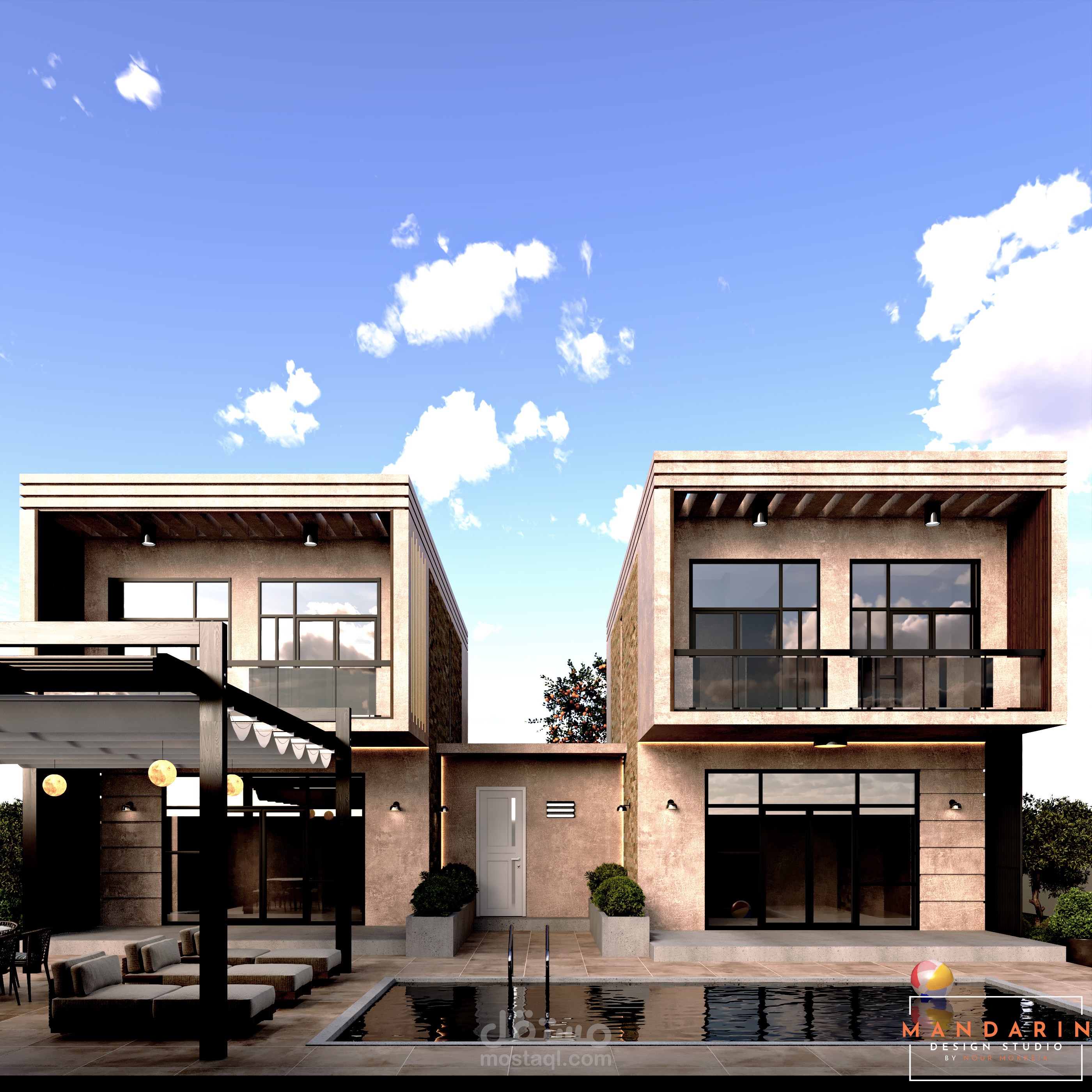 تصميم خارجي فيلا مودرن