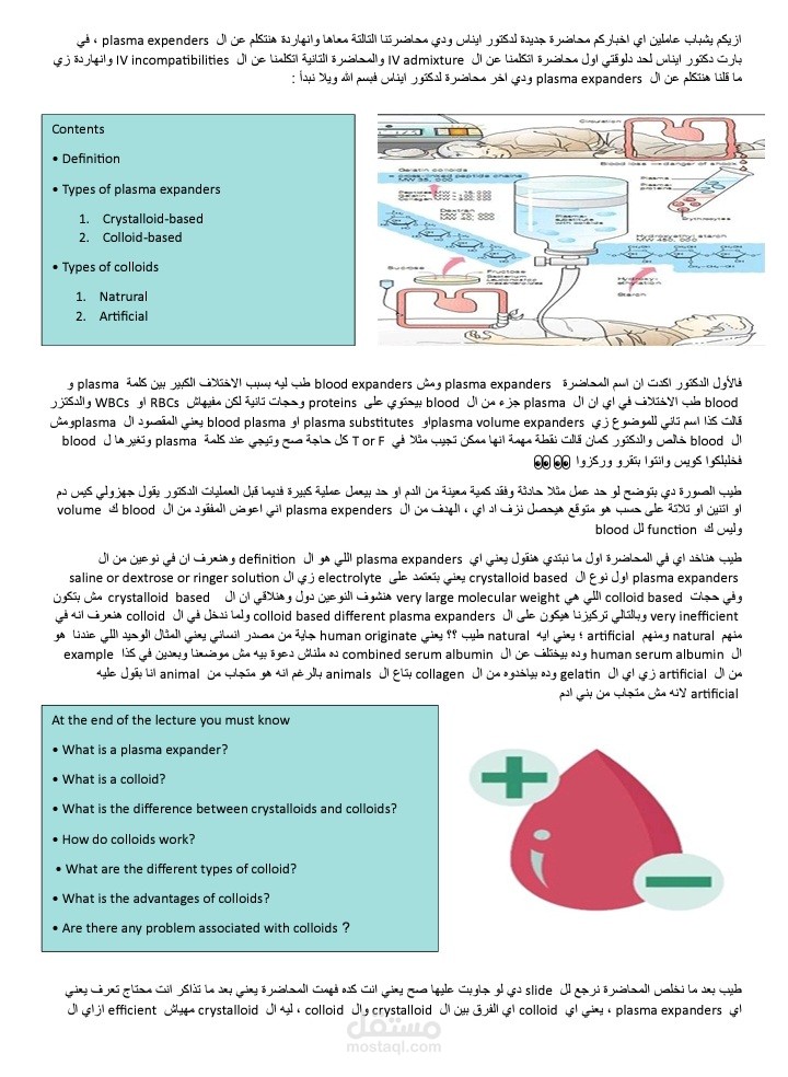 شرح محاضرة Hospital pharmcy 7