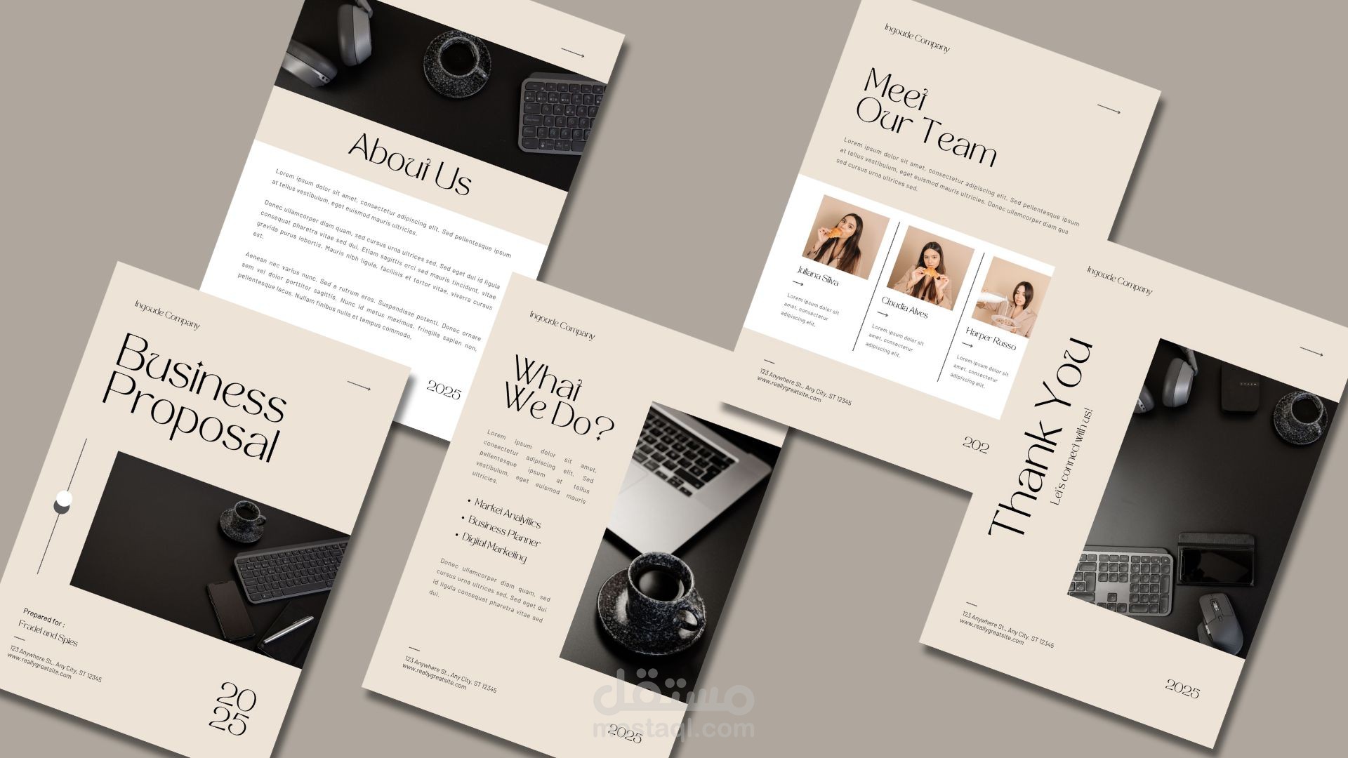 تصاميم business proposal لعرض الاعمال بطريقة مميزة
