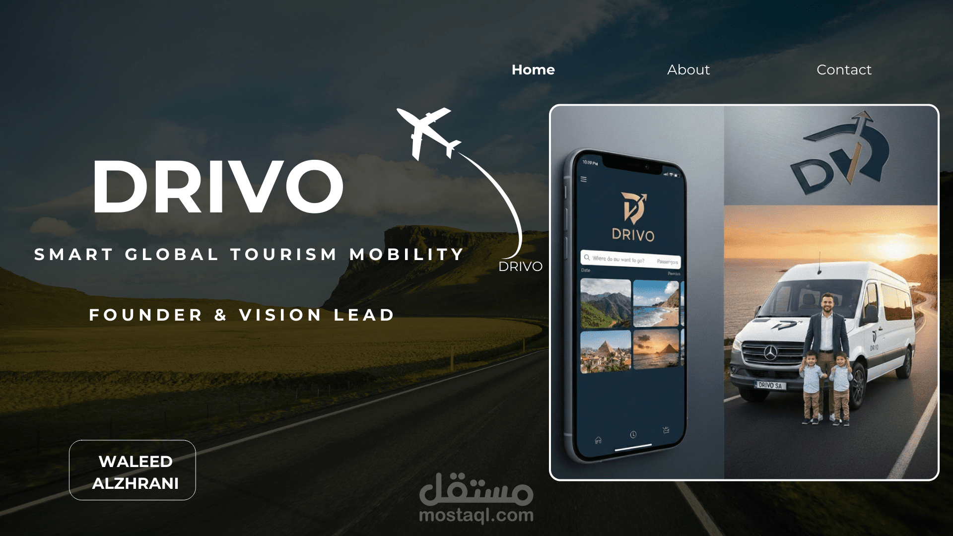 تصميم عرض تقديمي لمنصه سياحيه