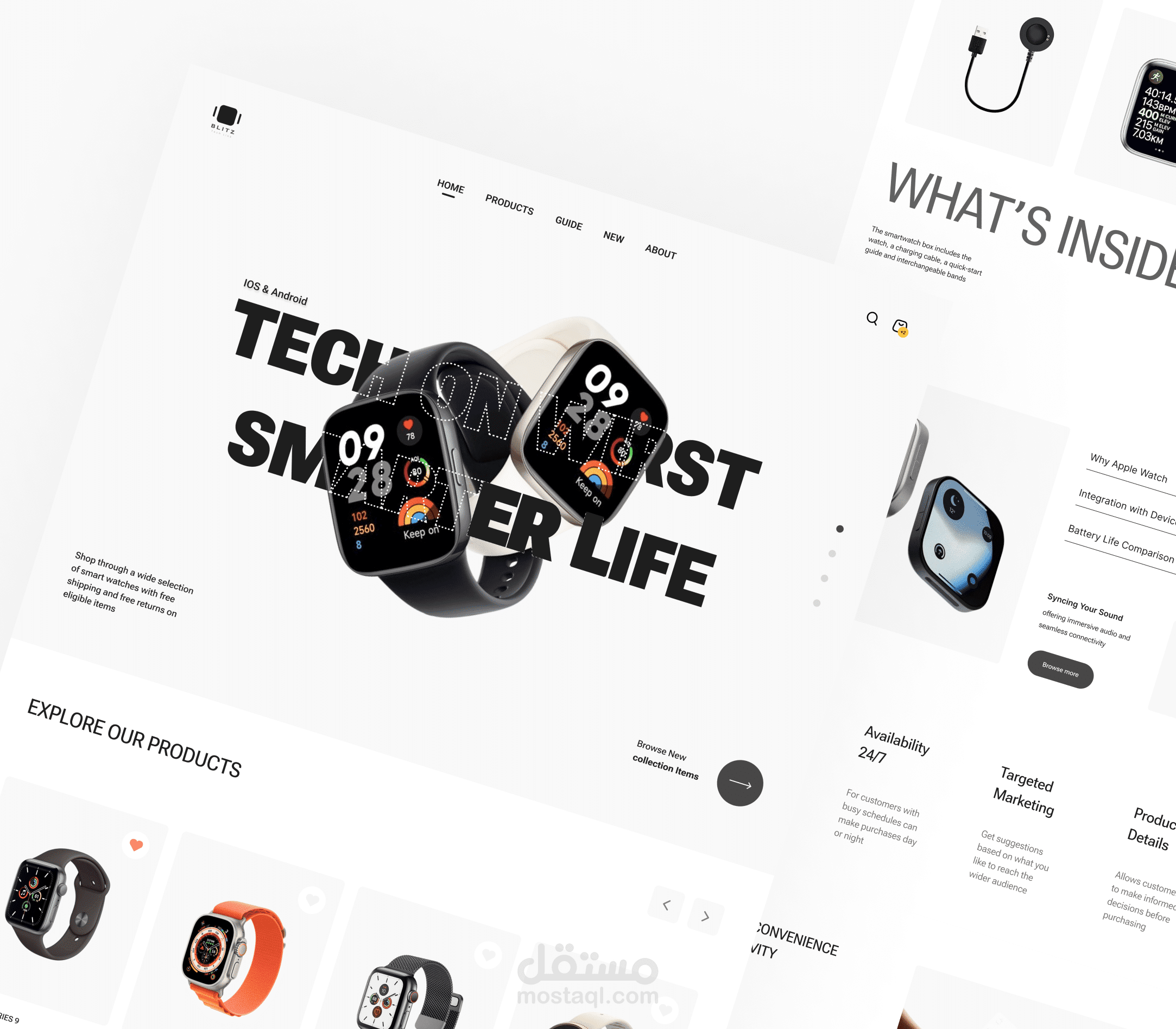 BLITZ – Smartwatch E-Commerce Website Design