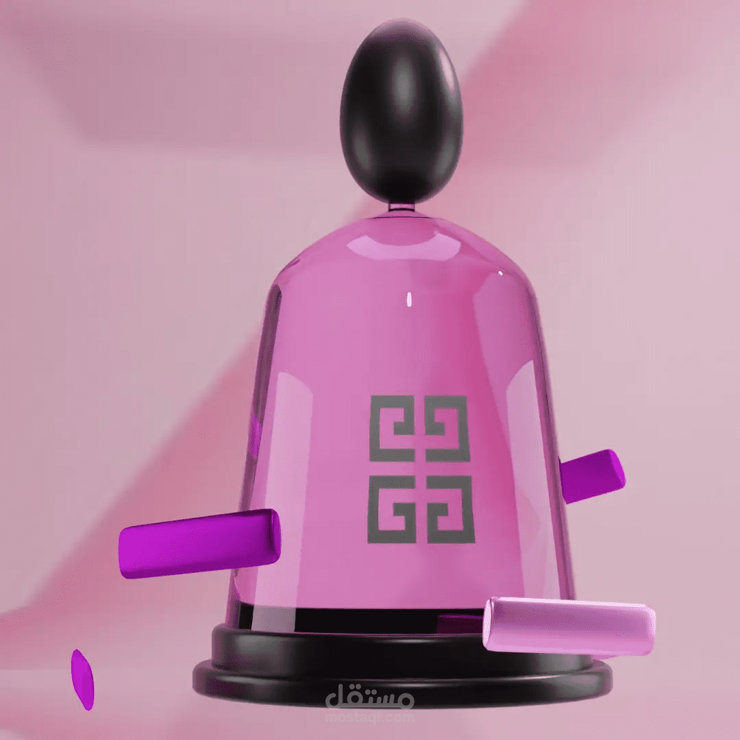 سكتش لمنتج كوسمتيك (علبة عطر)