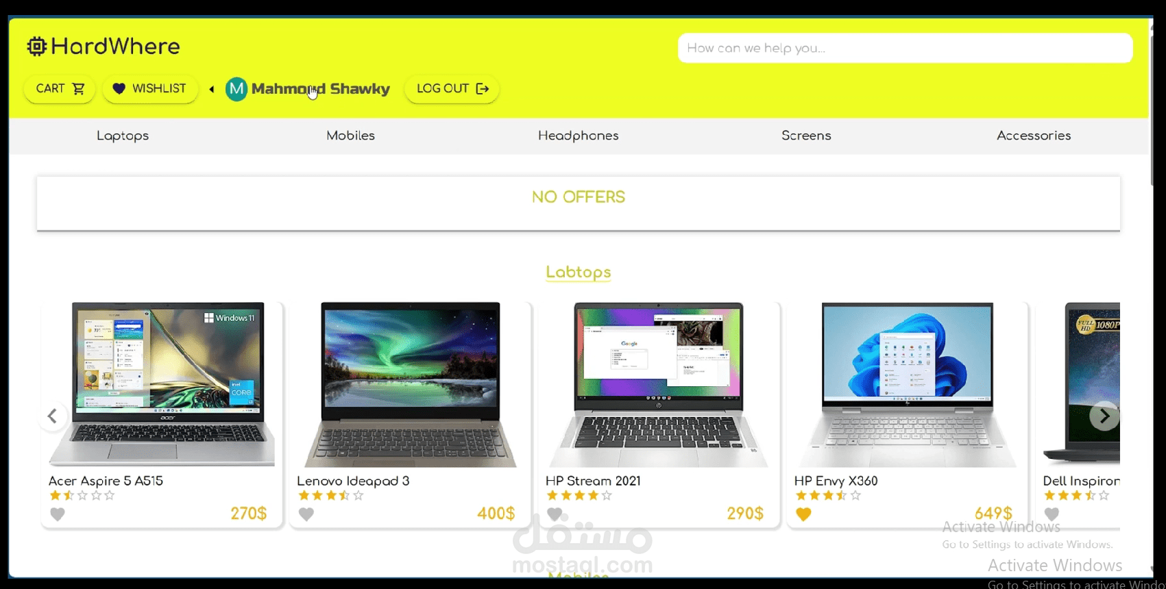 Hardwhere Online Store