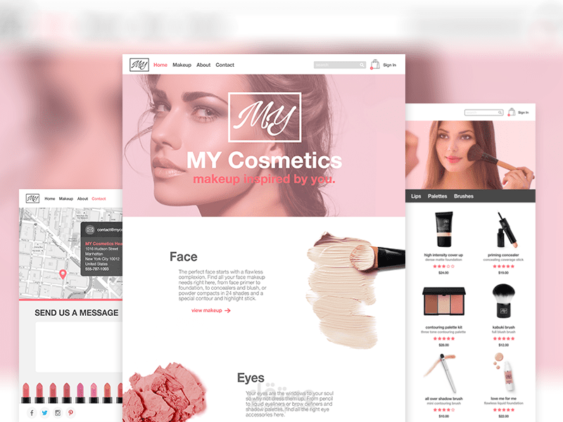 cosmetics website