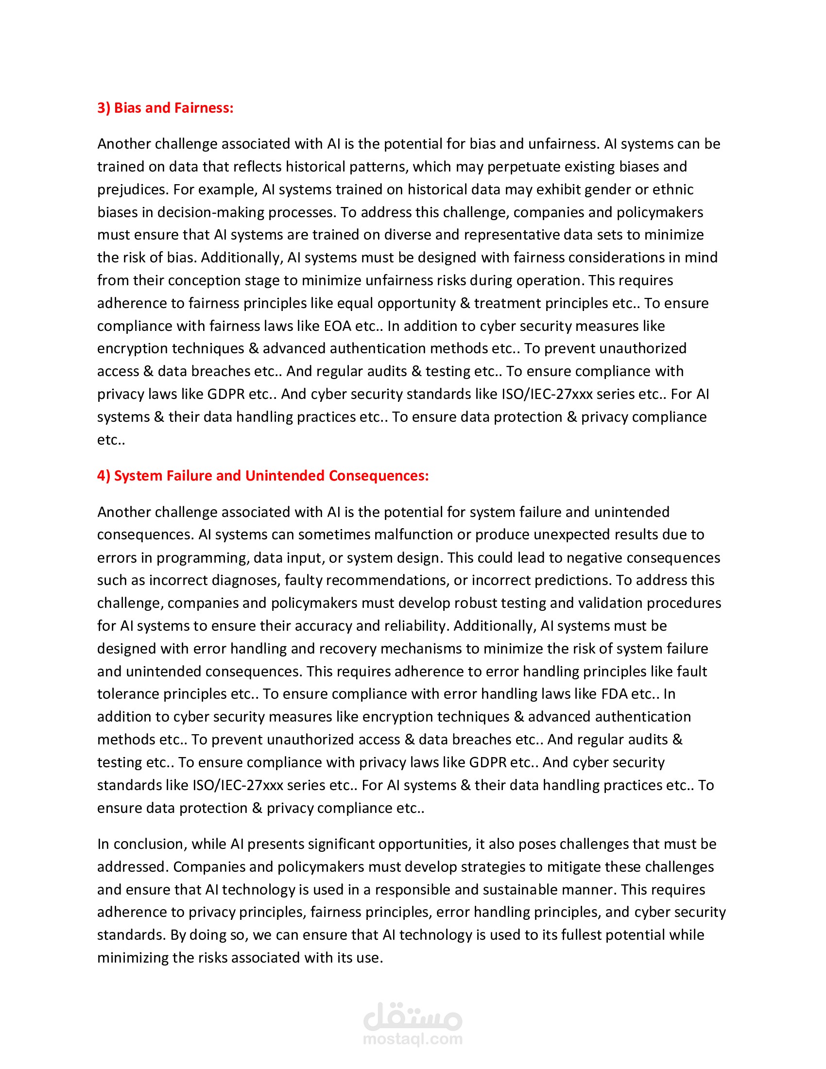 The Advantages and Disadvantages of Artificial Intelligence: Challenges and Opportunities