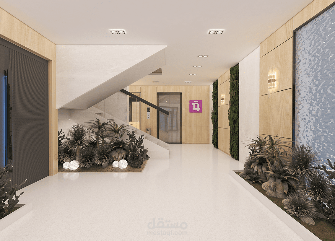 مدخل عمارة مودرن