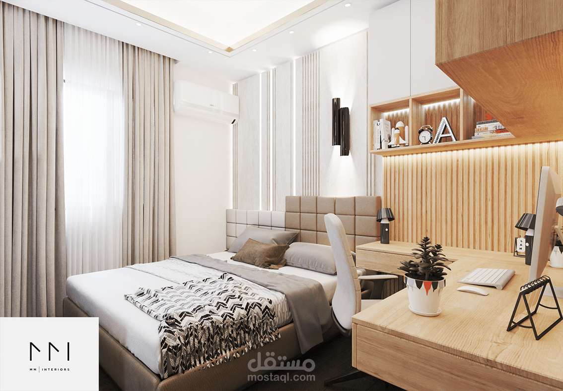 تصميمات مختلفة لمجموعة غرف نوم شبابي