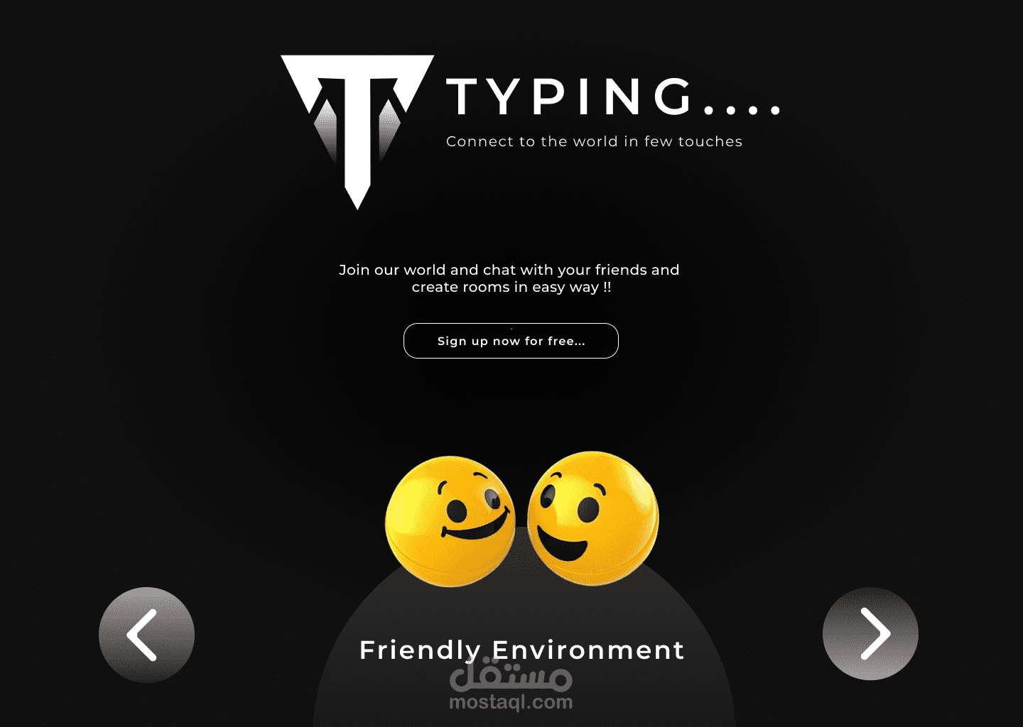 موقع للدردشه باستخدام تقنيه react