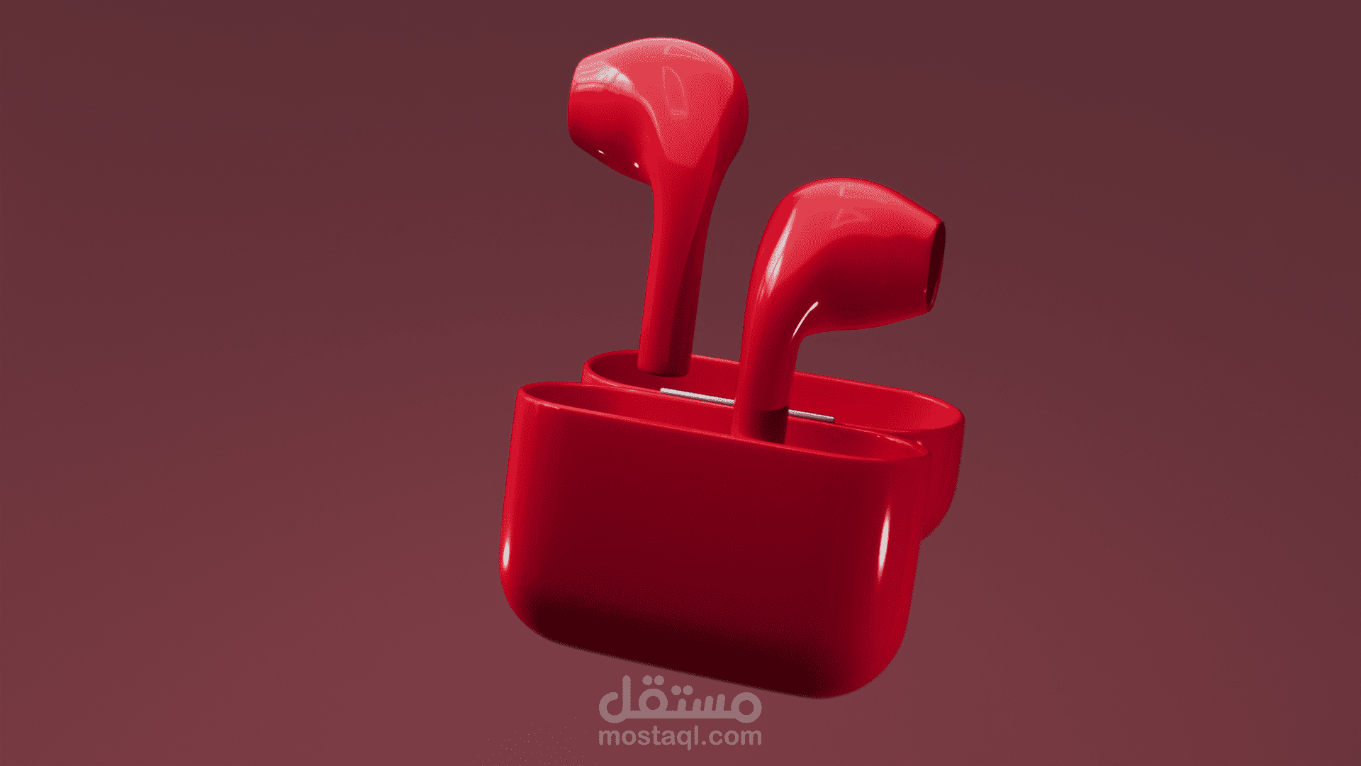 عرض سماعات أذن فاخرة | أنيميشن ثلاثي الأبعاد عالي الجودة