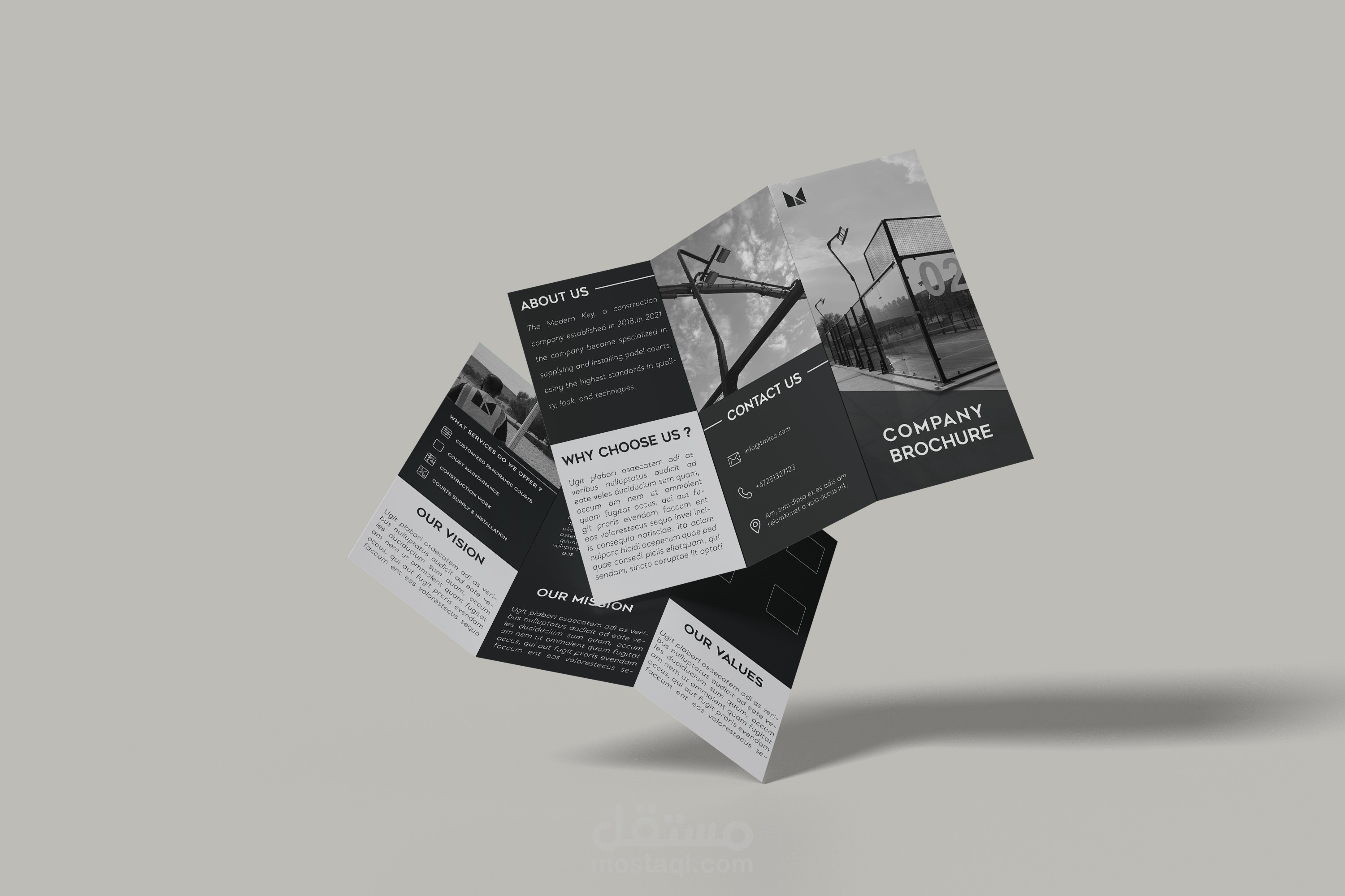 تصميم بروشور (The Modern Key)