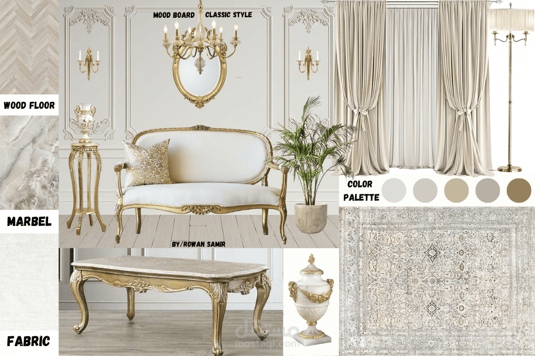 Mood board interior