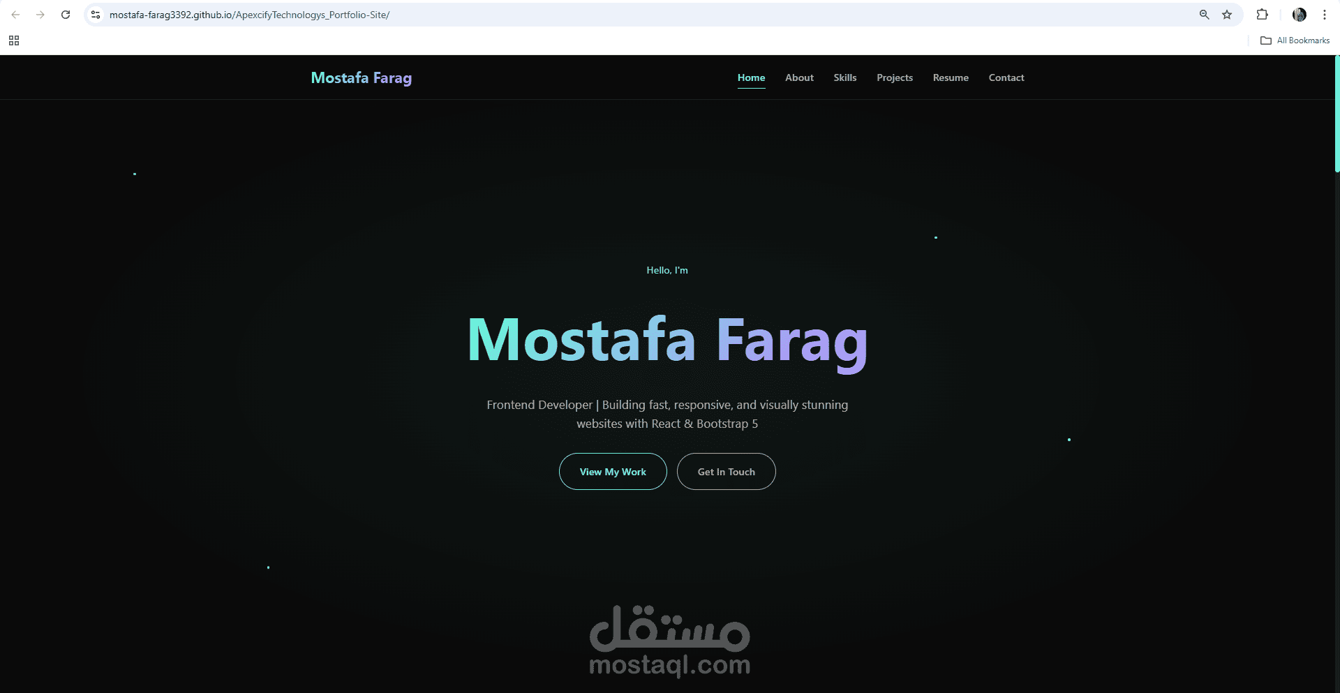 بورتفوليو شخصي