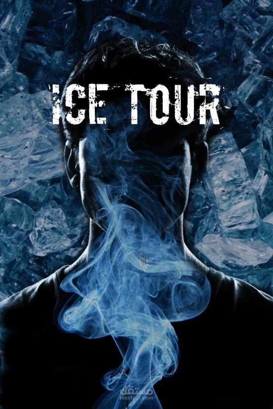 تصميم بانر لفيلم قصير عن ادمان ال ice