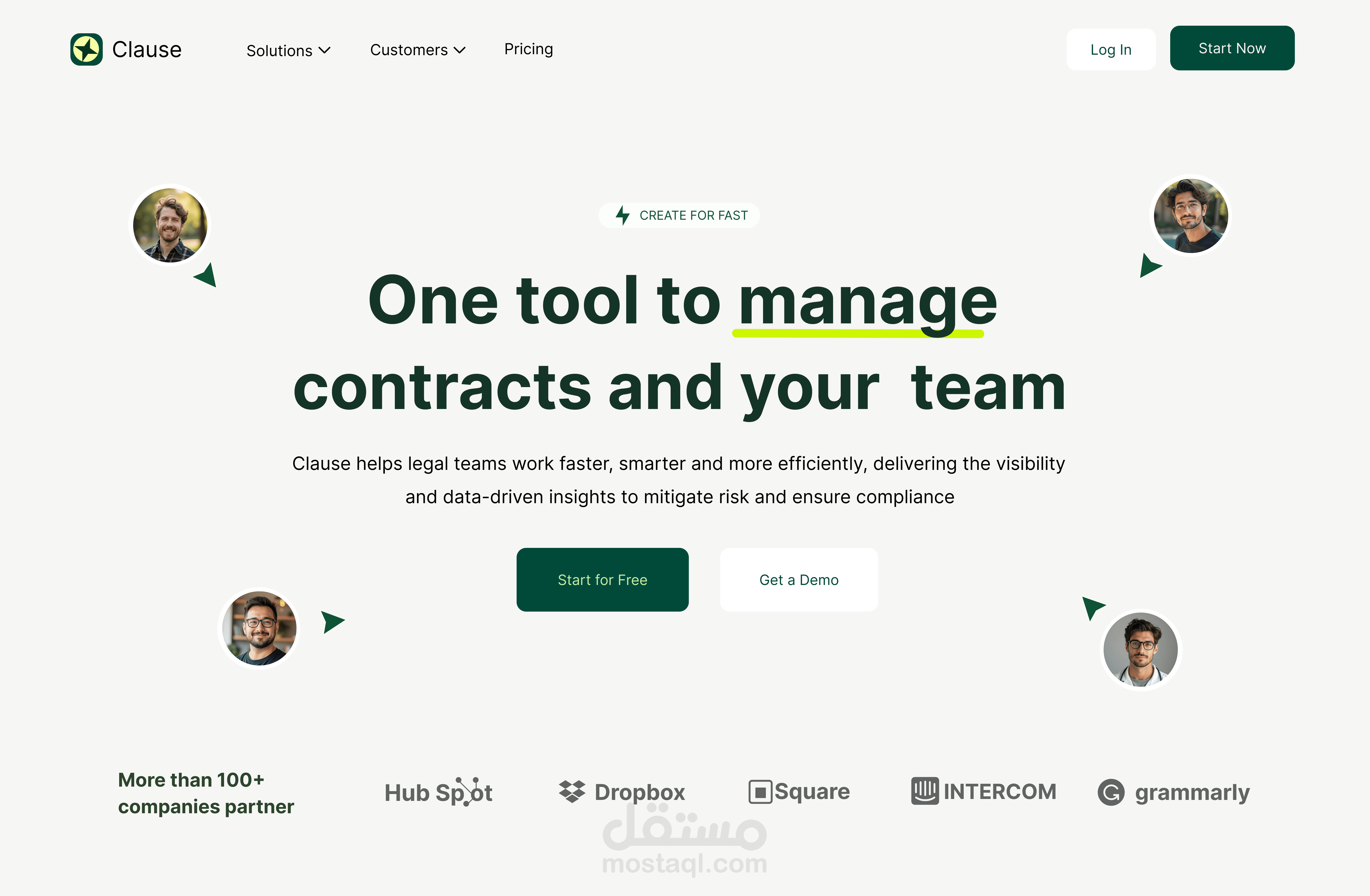 Clause – Responsive SaaS Landing Page