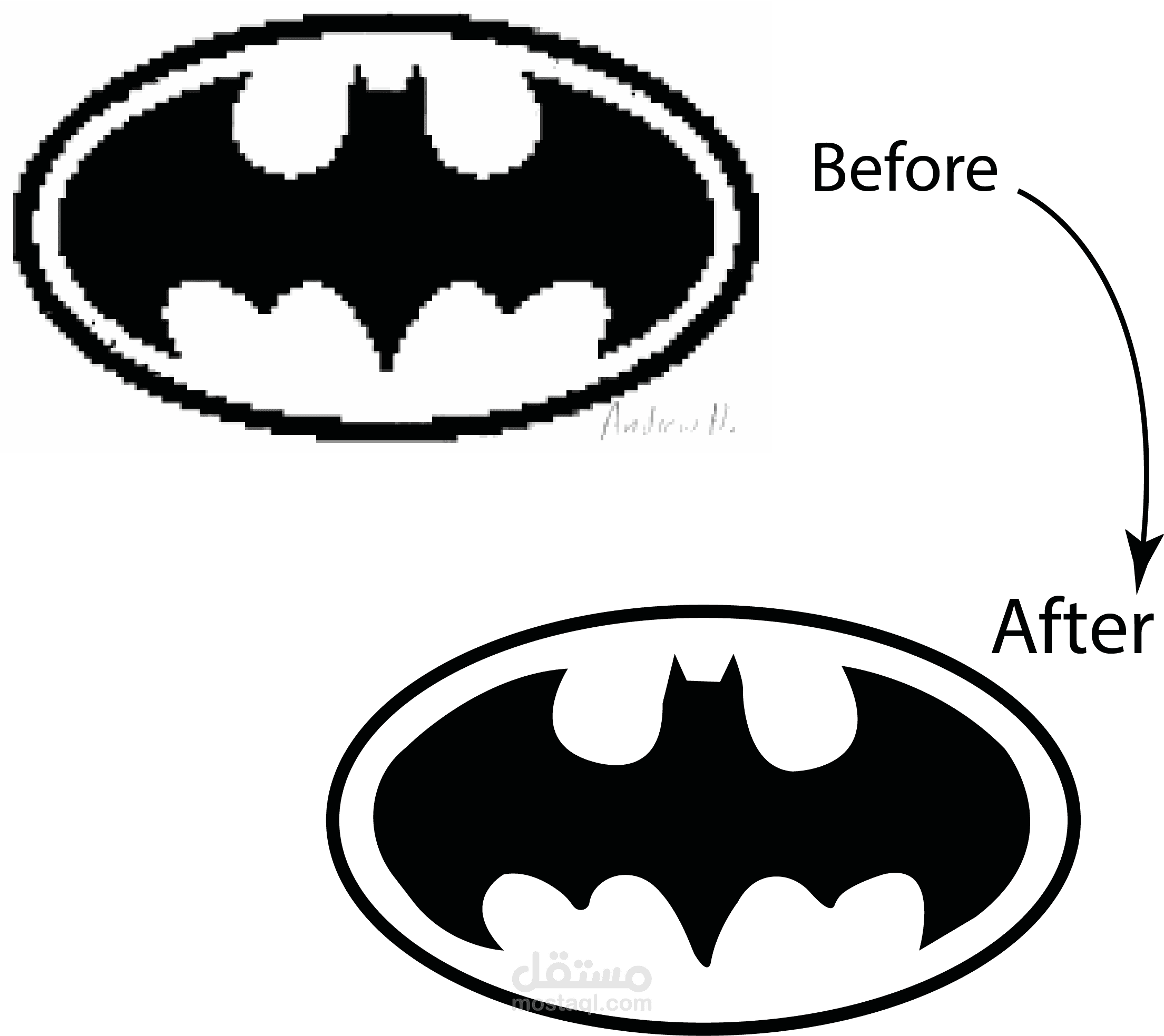 تحويل صور و لوجوهات من صور مبكسله و جودة ضعيفة الى صور vector