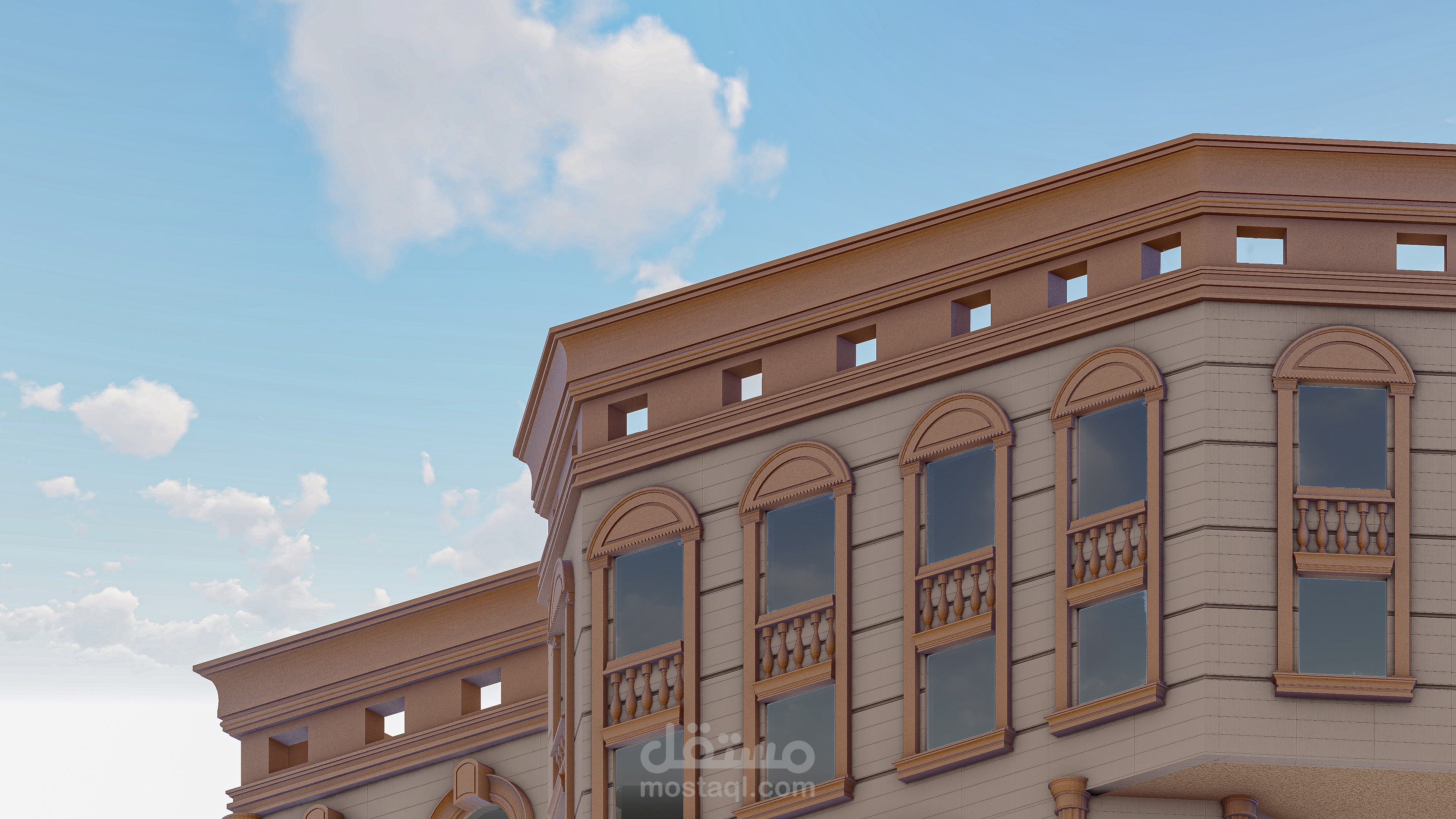 تصميم واجهات كلاسيكيه