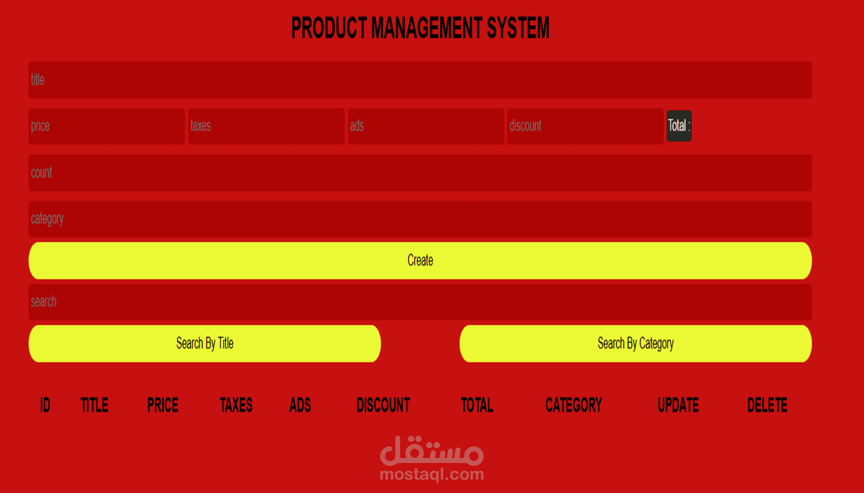 Product Management System