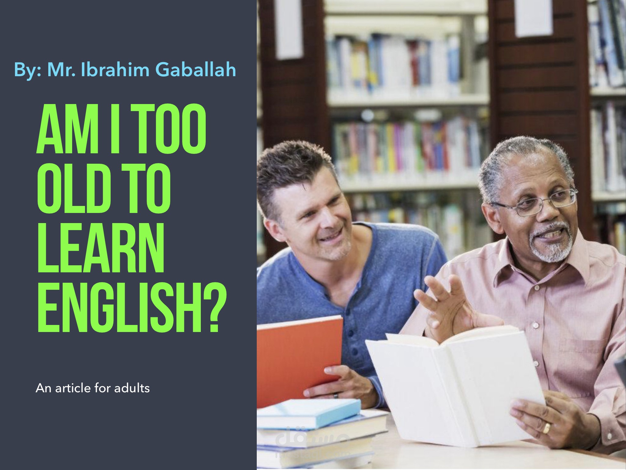 Am I old to learn English