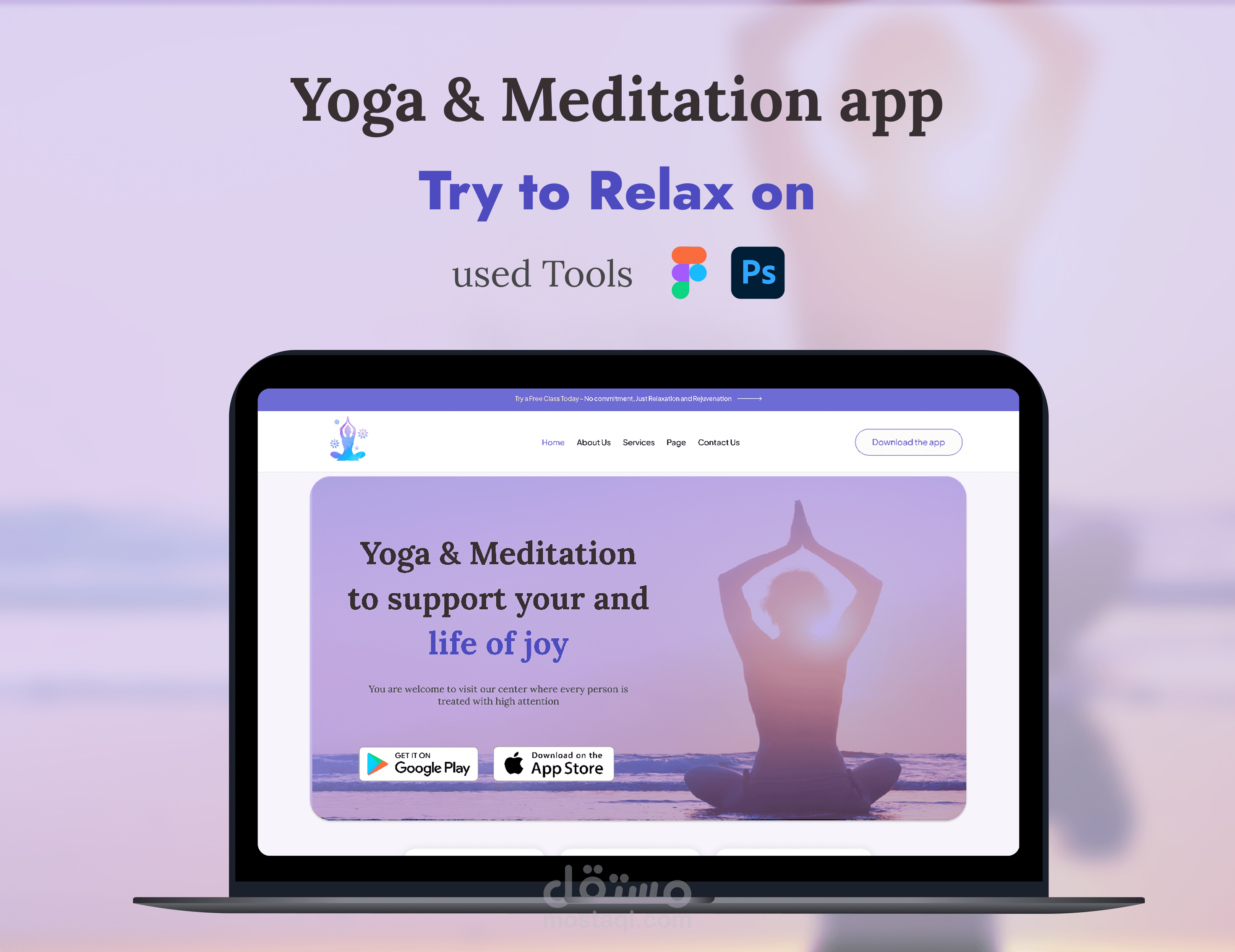 Meditation Landing page