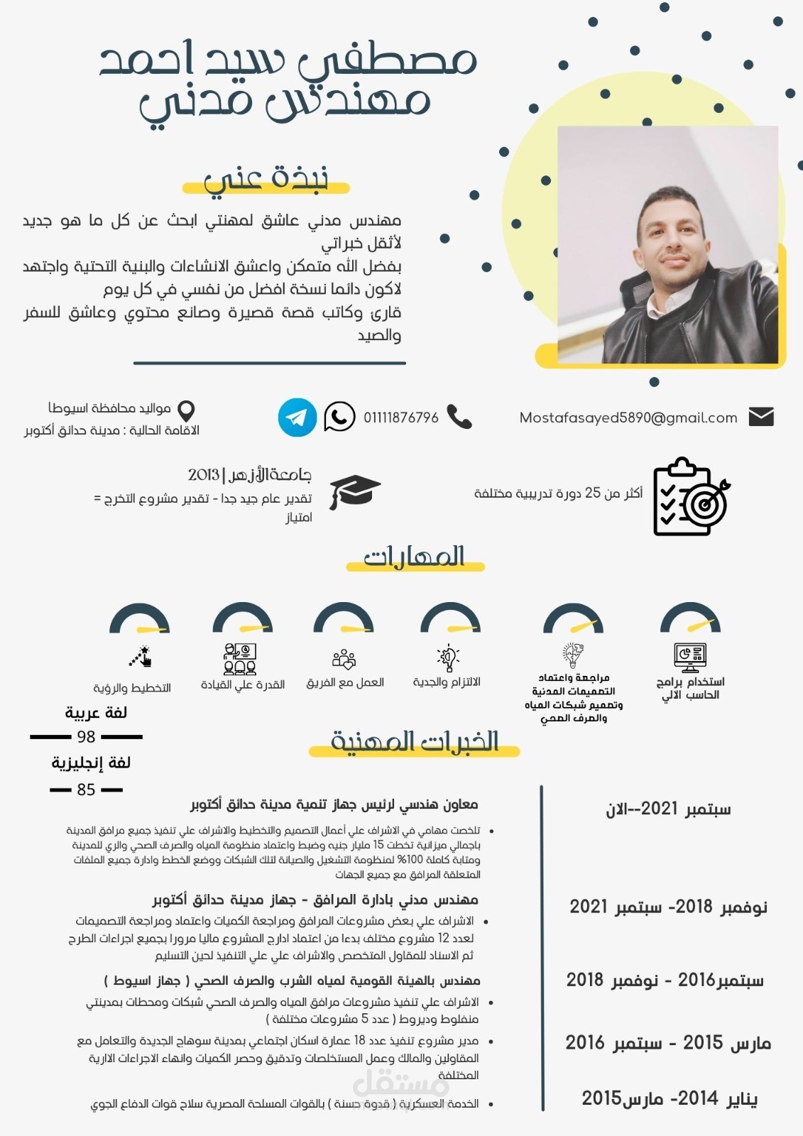 سيرة ذاتية بشكل مميز