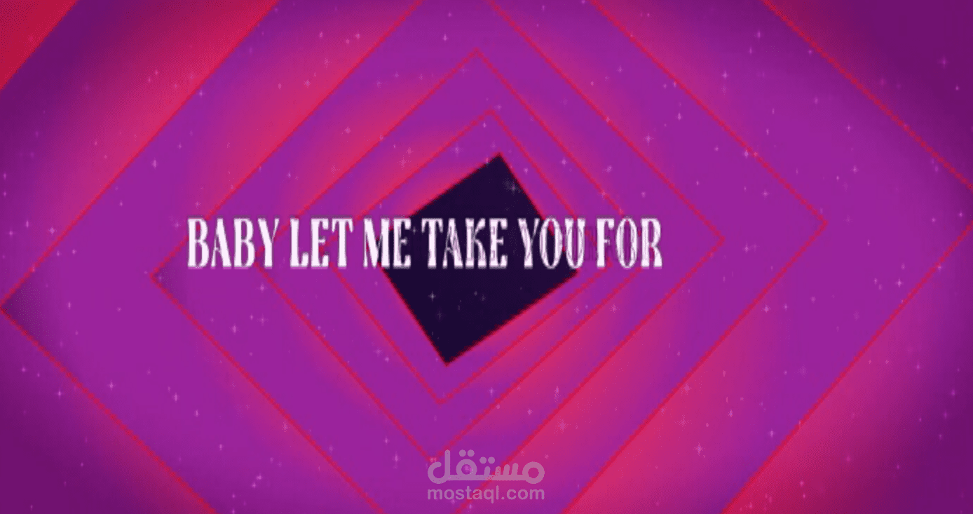 فيديو موشن لمقطع من اغنيه ليفيتيتنج يحتوي علي تيكسن انيميشن ( تحريك كلمات ) تتماشي مع نغمات الاغنيه