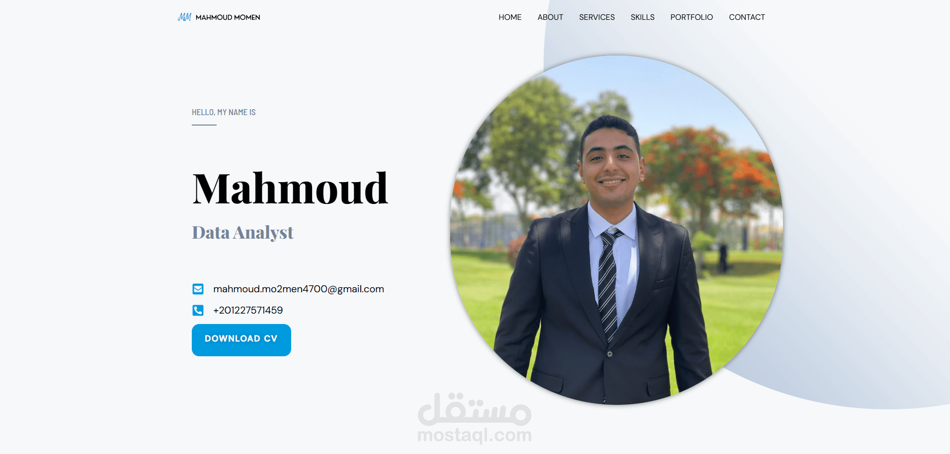 موقع احترافي لعرض خبراتك وأعمالك السابقة