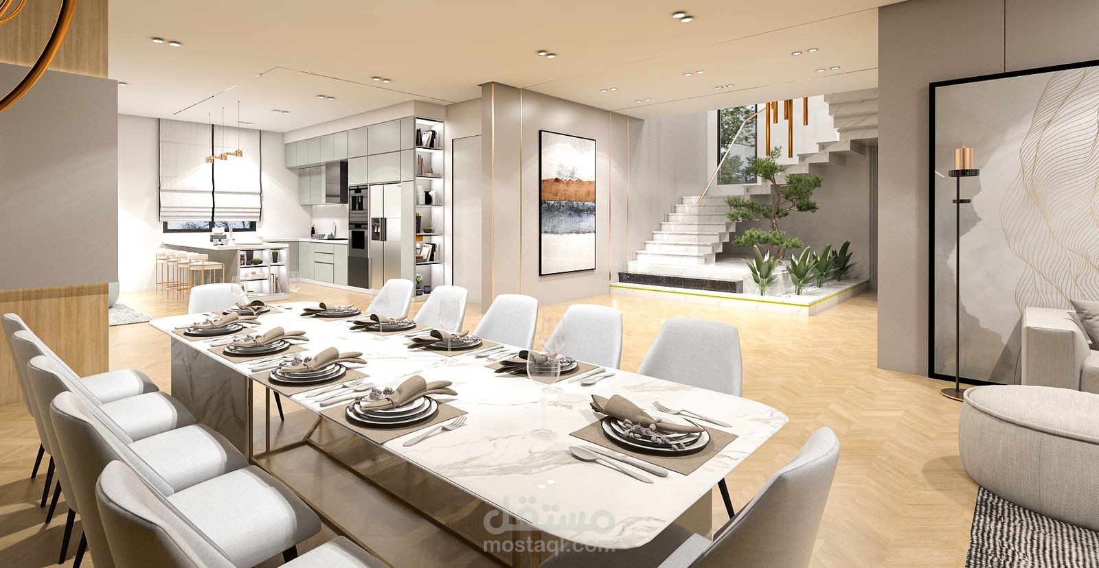 تصميم داخلي فيلا قطر