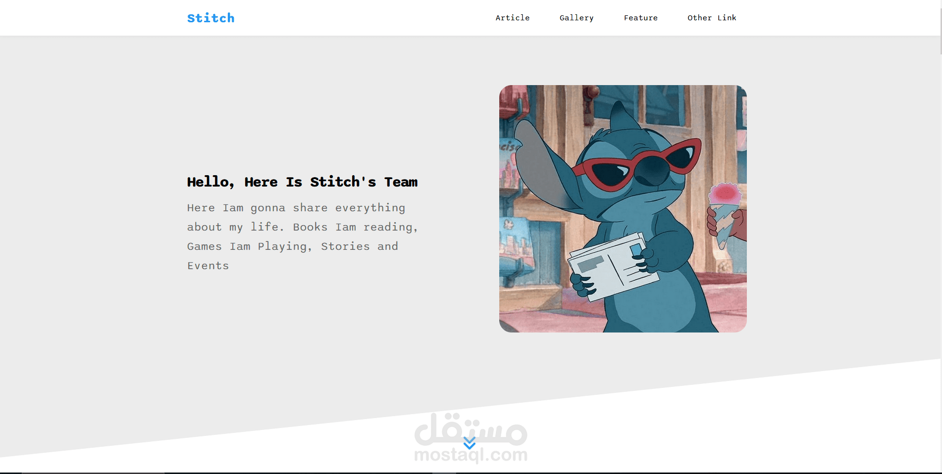 موقع مطور بلغات (HTML,CSS)